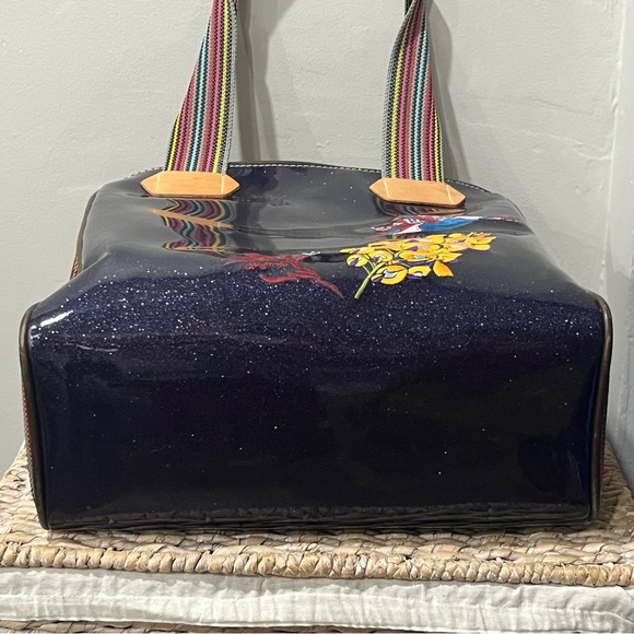 Consuela Haley Tote Bag Retired Hummingbird Blue Sparkles Classic Embroidered - Picture 10 of 10